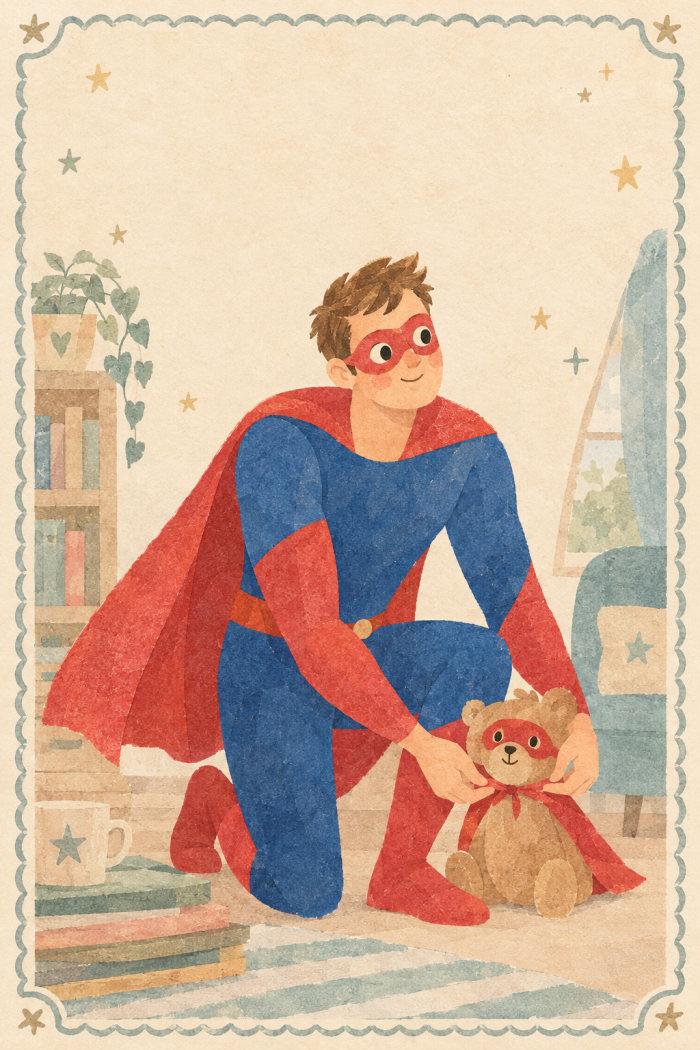 Masked Duo — birthday greeting card