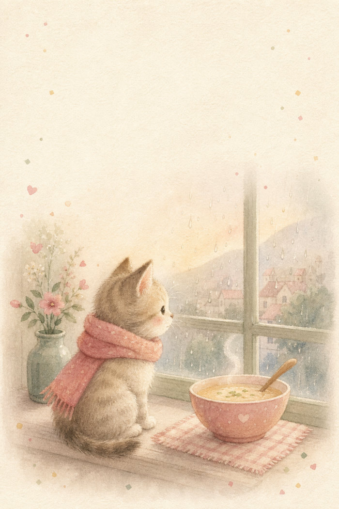 Cozy Waiting — get well soon greeting card