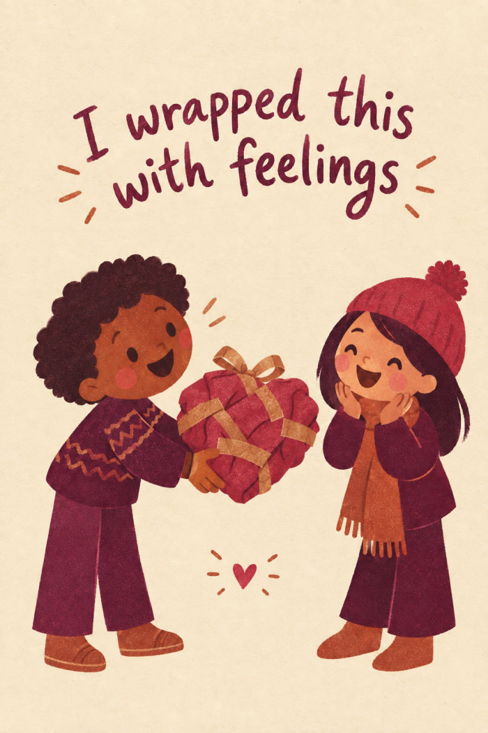 Heart Gift christmas card