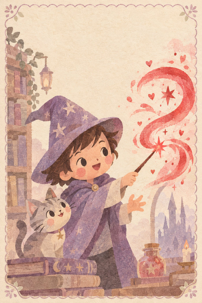 Wizard Whimsy — birthday greeting card