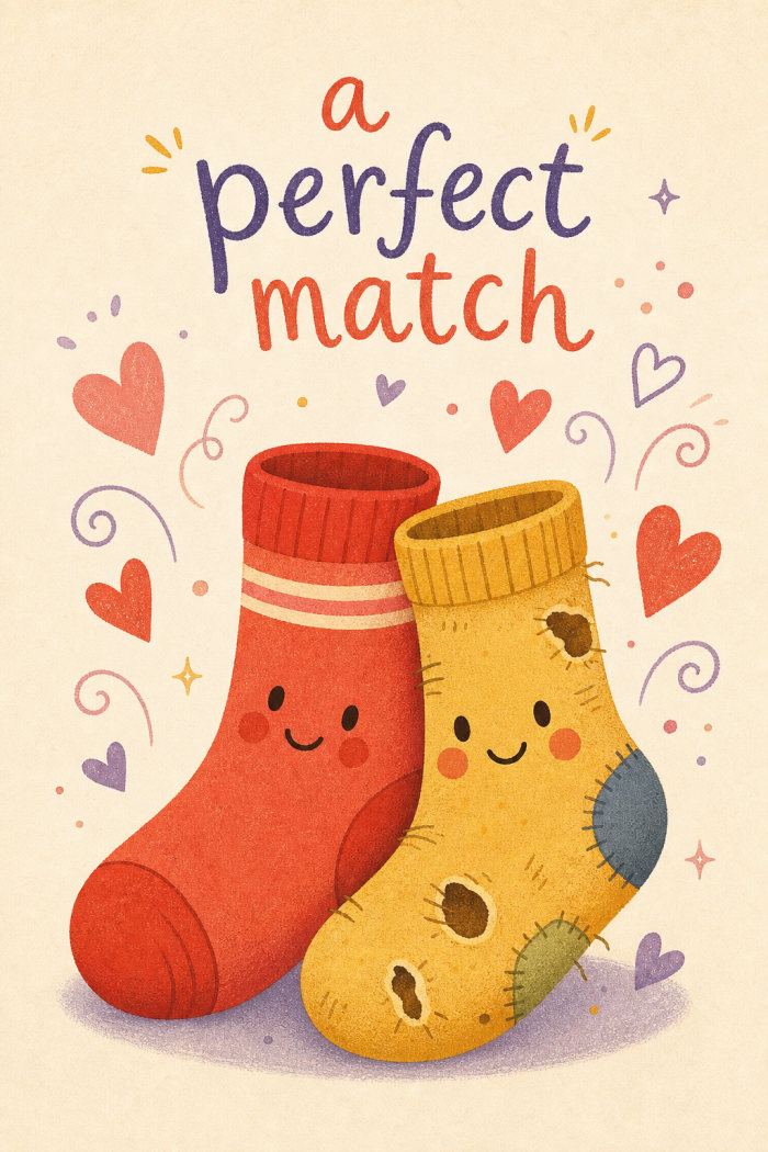 Worn Socks — anniversary greeting card