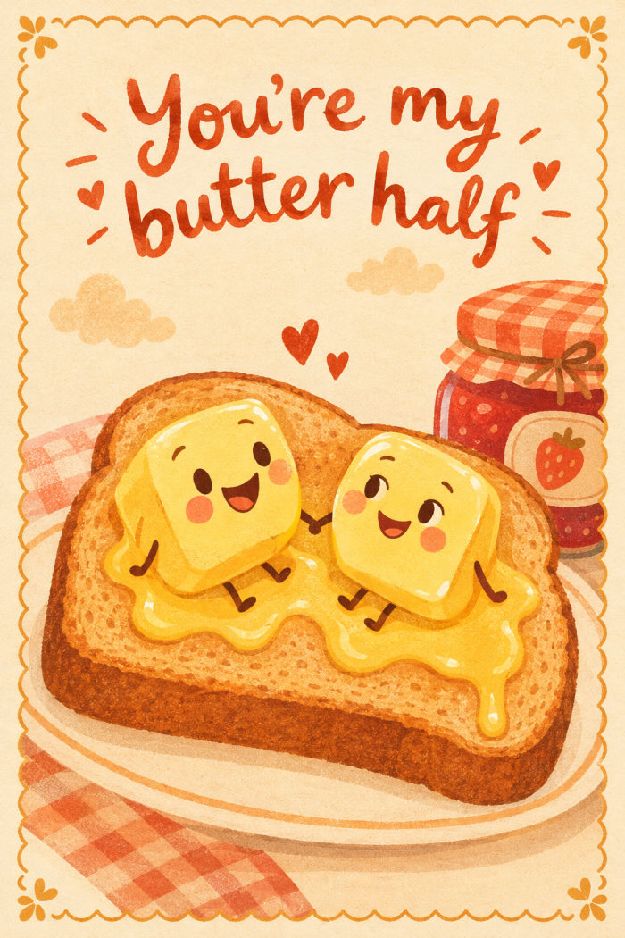Butter Toast — birthday greeting card
