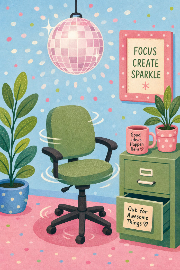 Disco Office retirement card