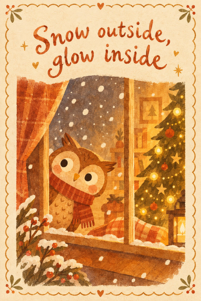Window Glow — christmas greeting card