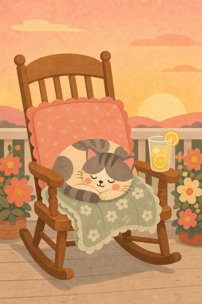 Gentle Rest — calm style retirement greeting card