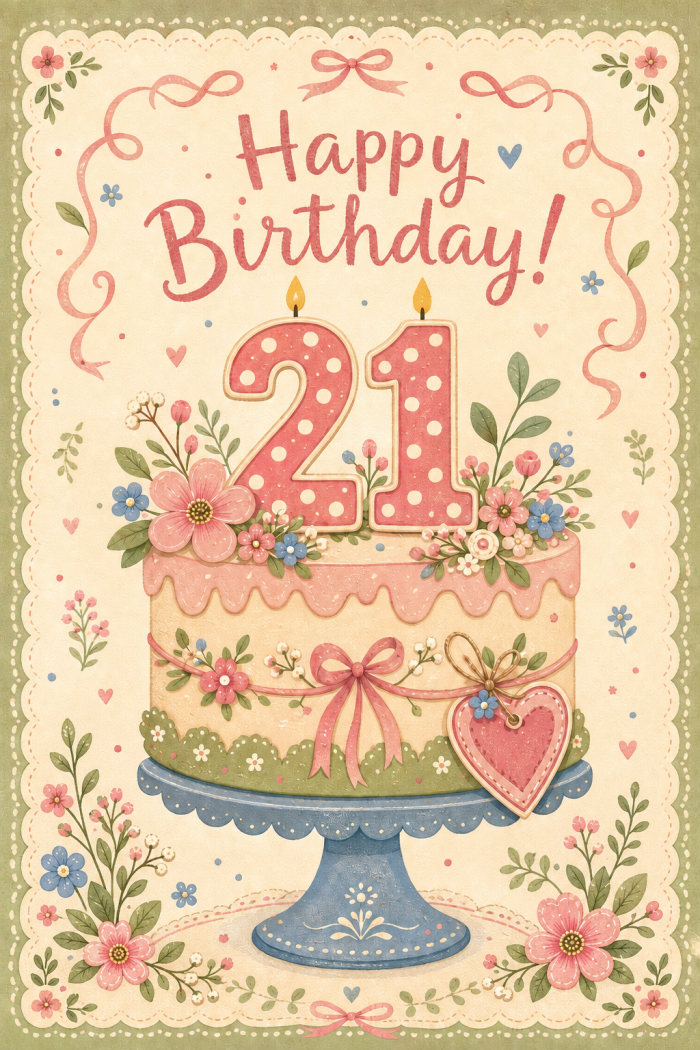 Polka Dots — birthday greeting card