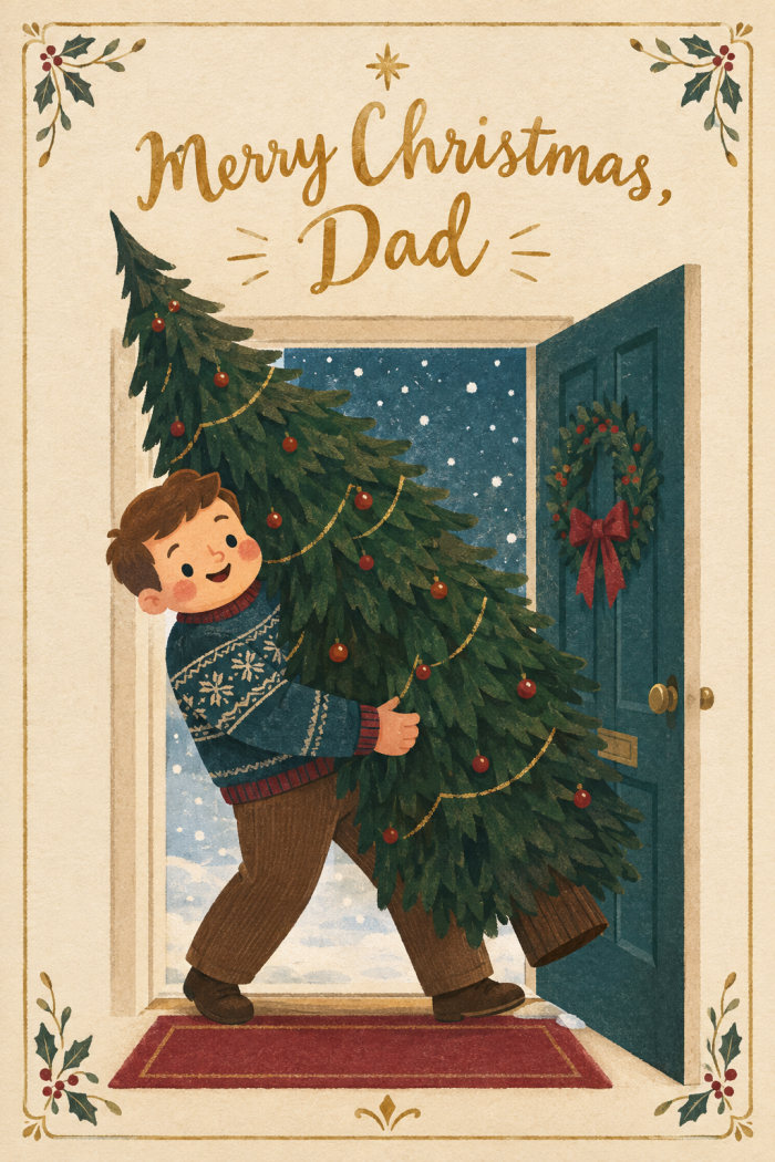 Tree Delivery christmas card