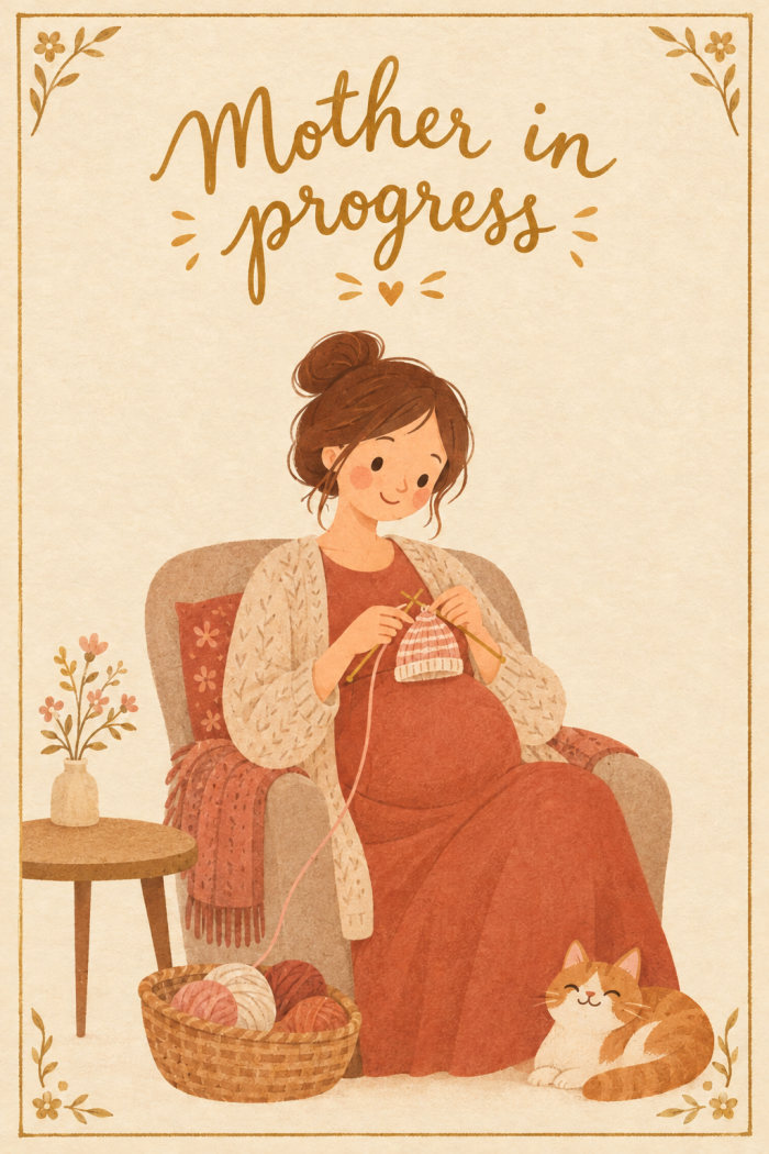 Knitted Blessing — elegant style mother's day greeting card