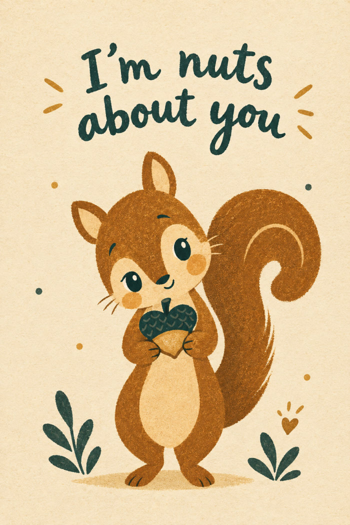 Shy Offering — valentine's day greeting card