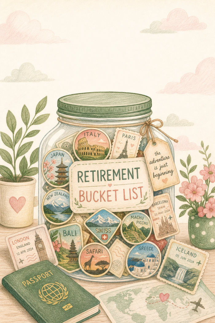 Travel Memories retirement card