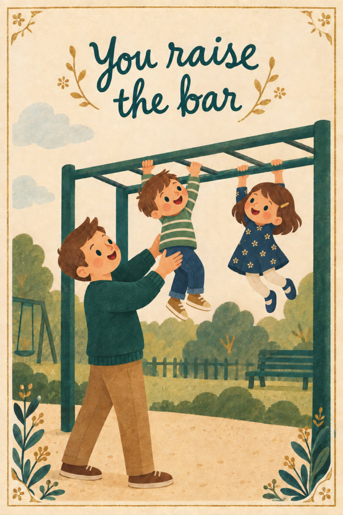Playground Support — elegant style father's day greeting card
