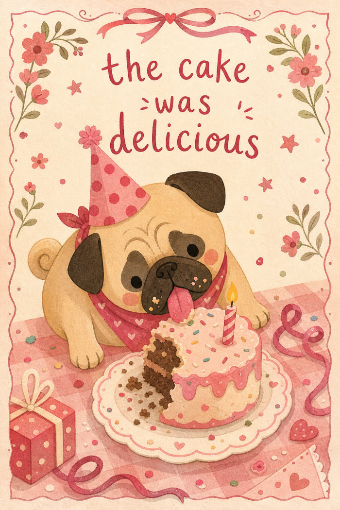 Cake Licker — birthday greeting card