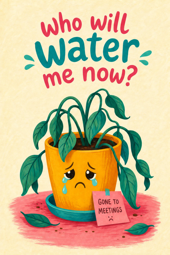 Wilted Pot farewell card