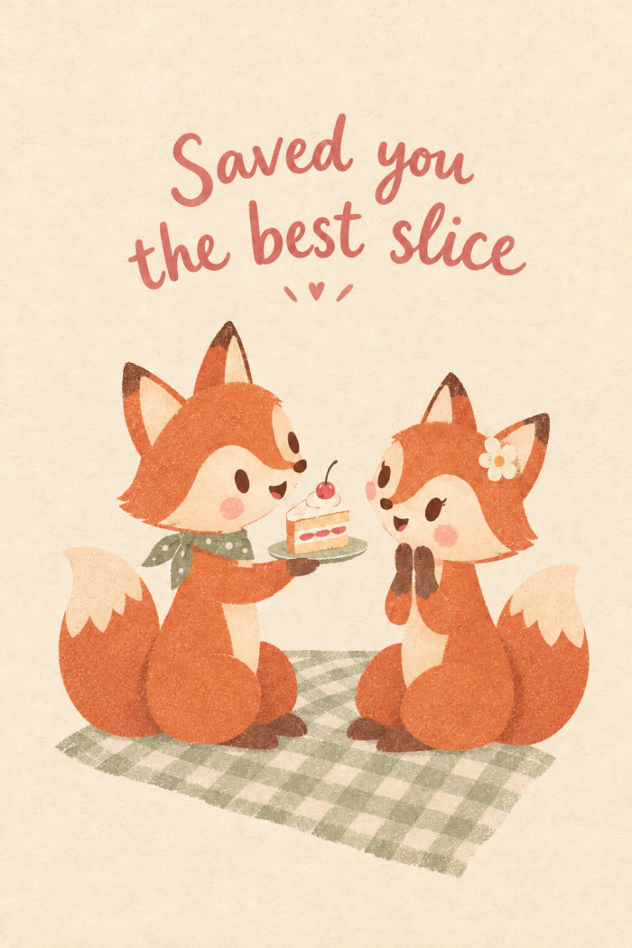 Cherry Offering — birthday greeting card