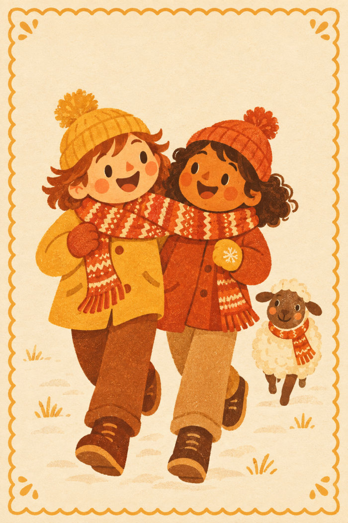Shared Warmth — christmas greeting card
