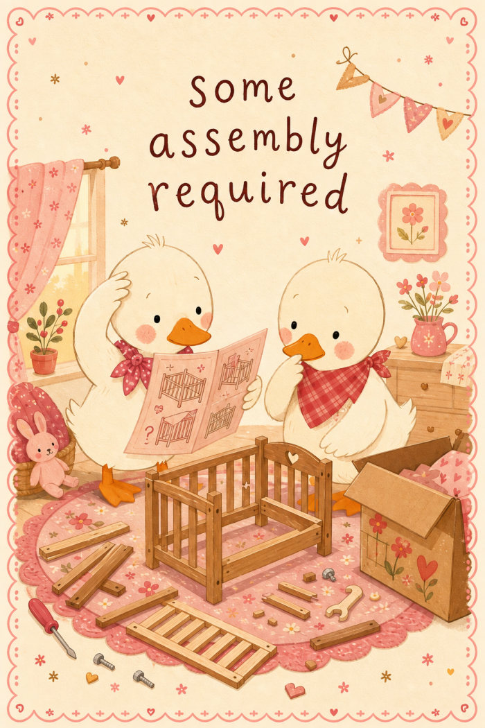 Confused Ducks — colorful style baby shower greeting card