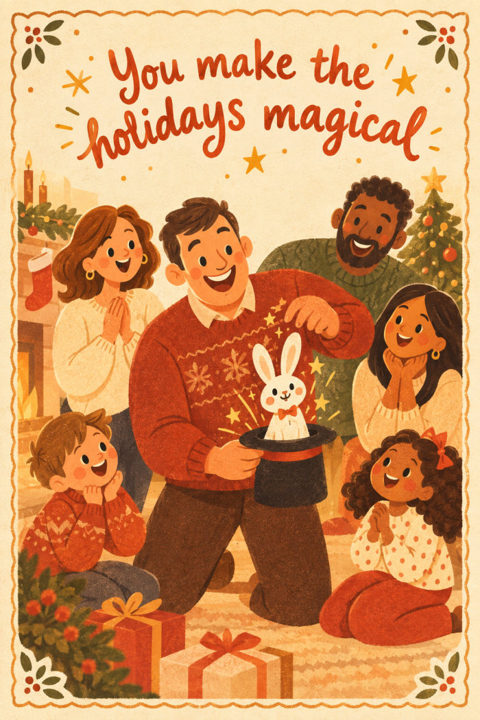Magic Moment — christmas greeting card