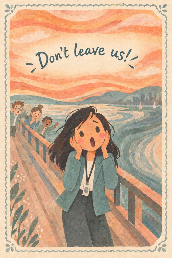 Scream Bridge farewell card