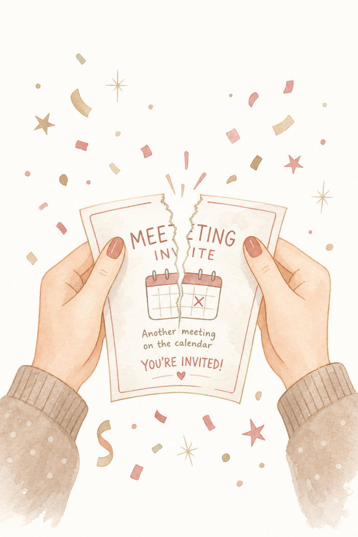 Torn Invitation — minimal style retirement greeting card
