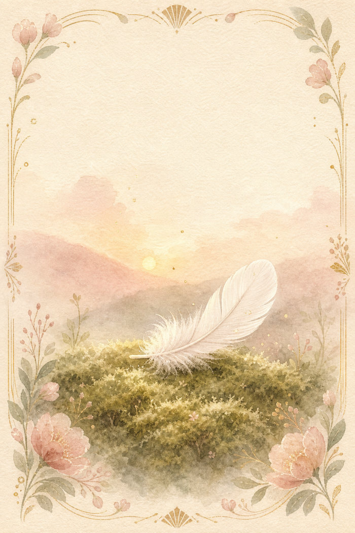 Soft Feather — elegant style sympathy greeting card