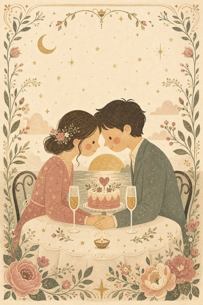Cherished Moments — anniversary greeting card