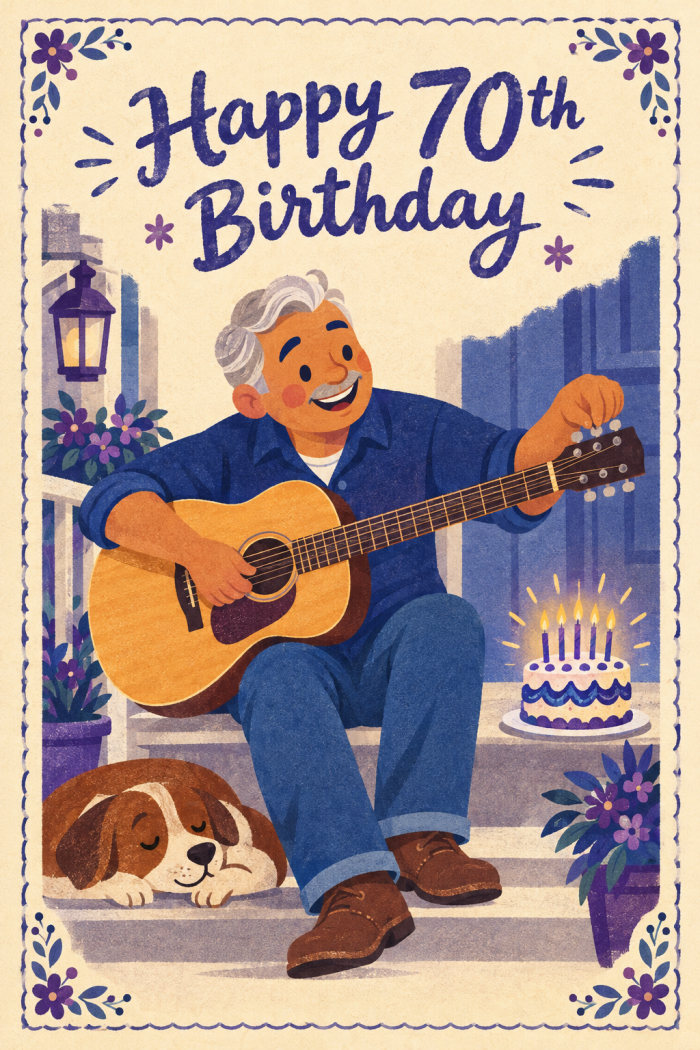 Porch Melody — birthday greeting card