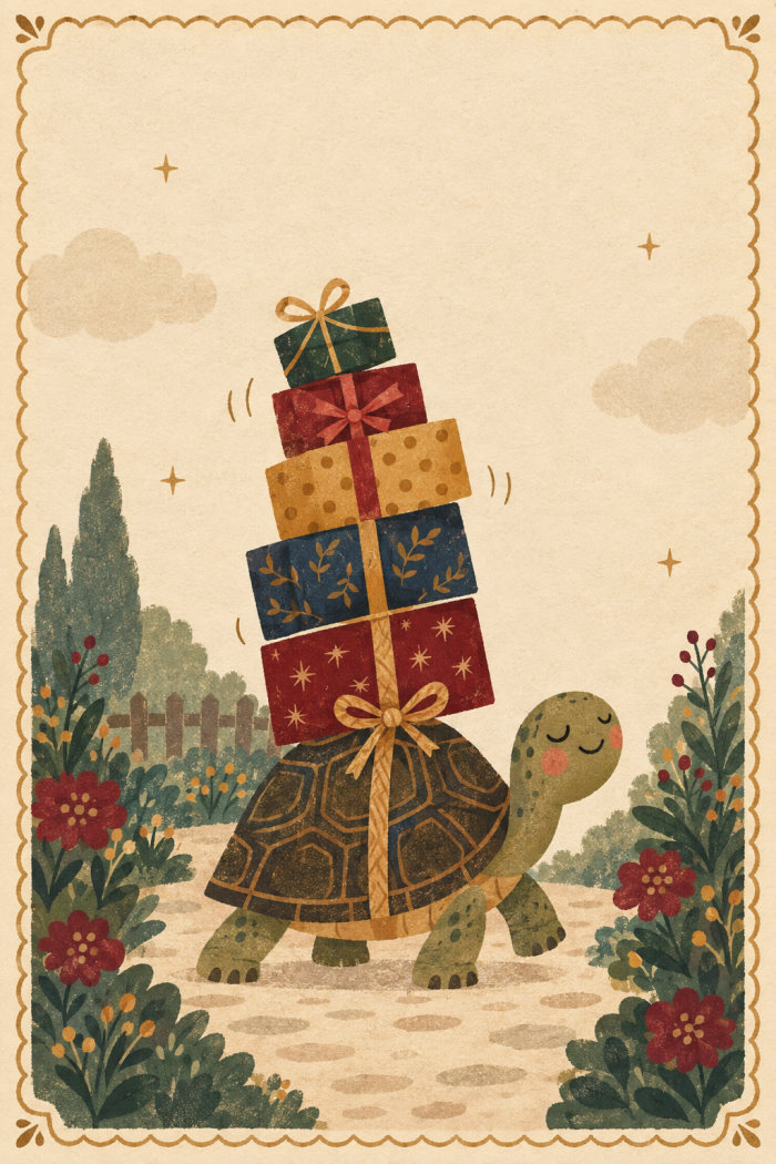 Gift Tortoise — birthday greeting card