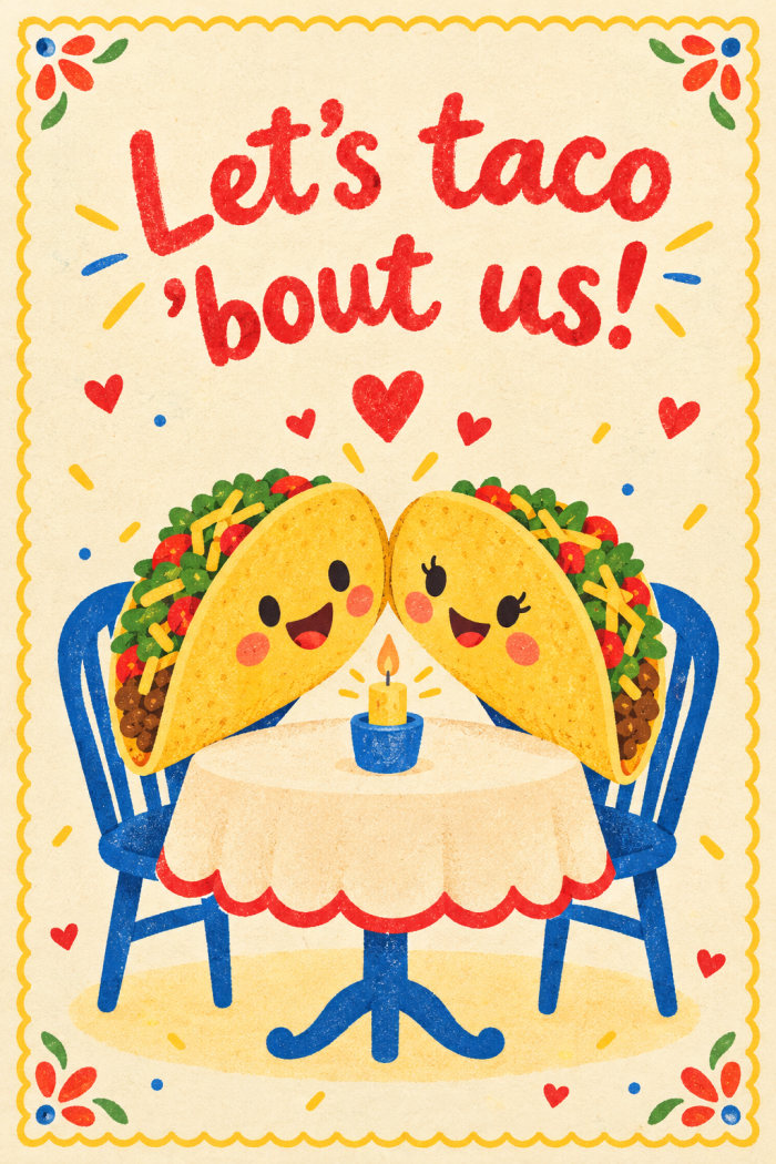 Taco Date — valentine's day greeting card