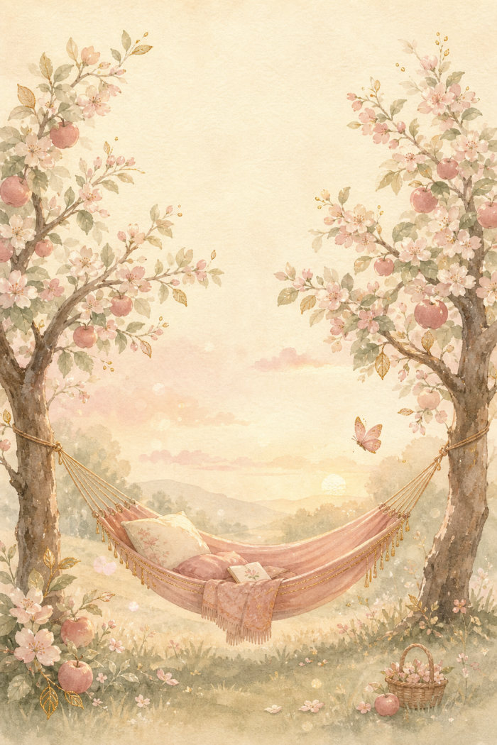 Blossom Hammock — elegant style retirement greeting card