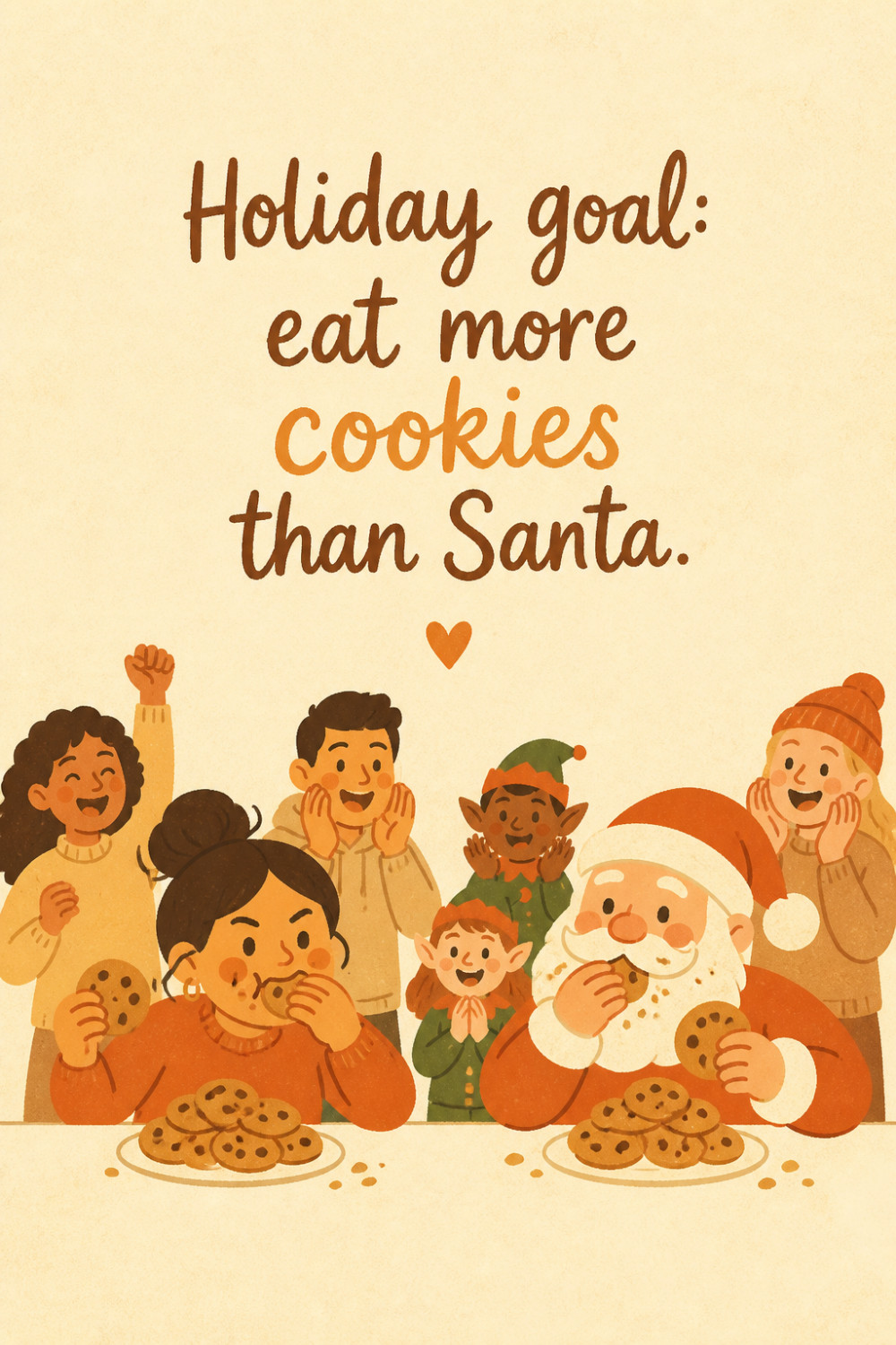 Cookie Contest — minimal style christmas greeting card