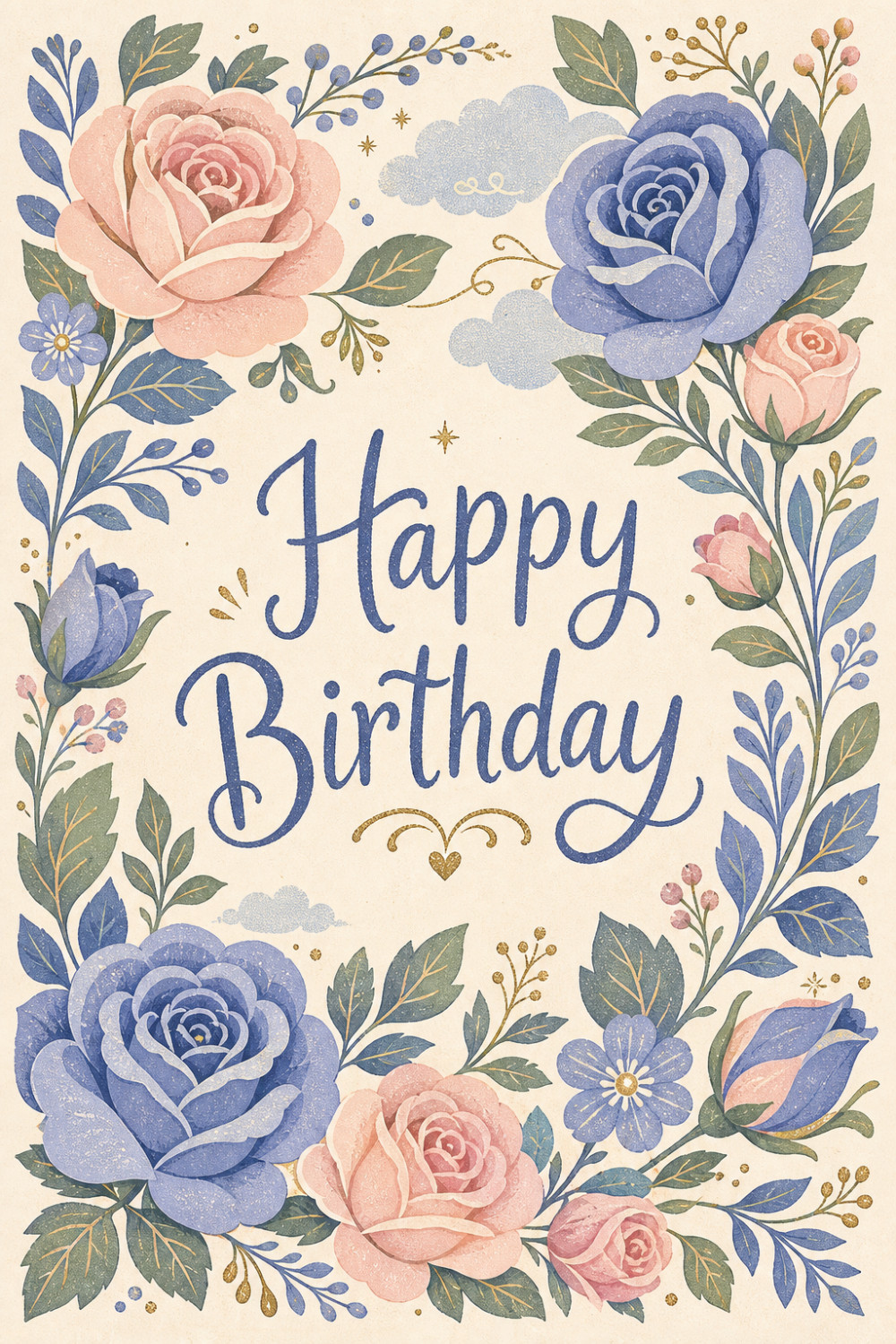 Elegant Birthday — elegant style birthday greeting card