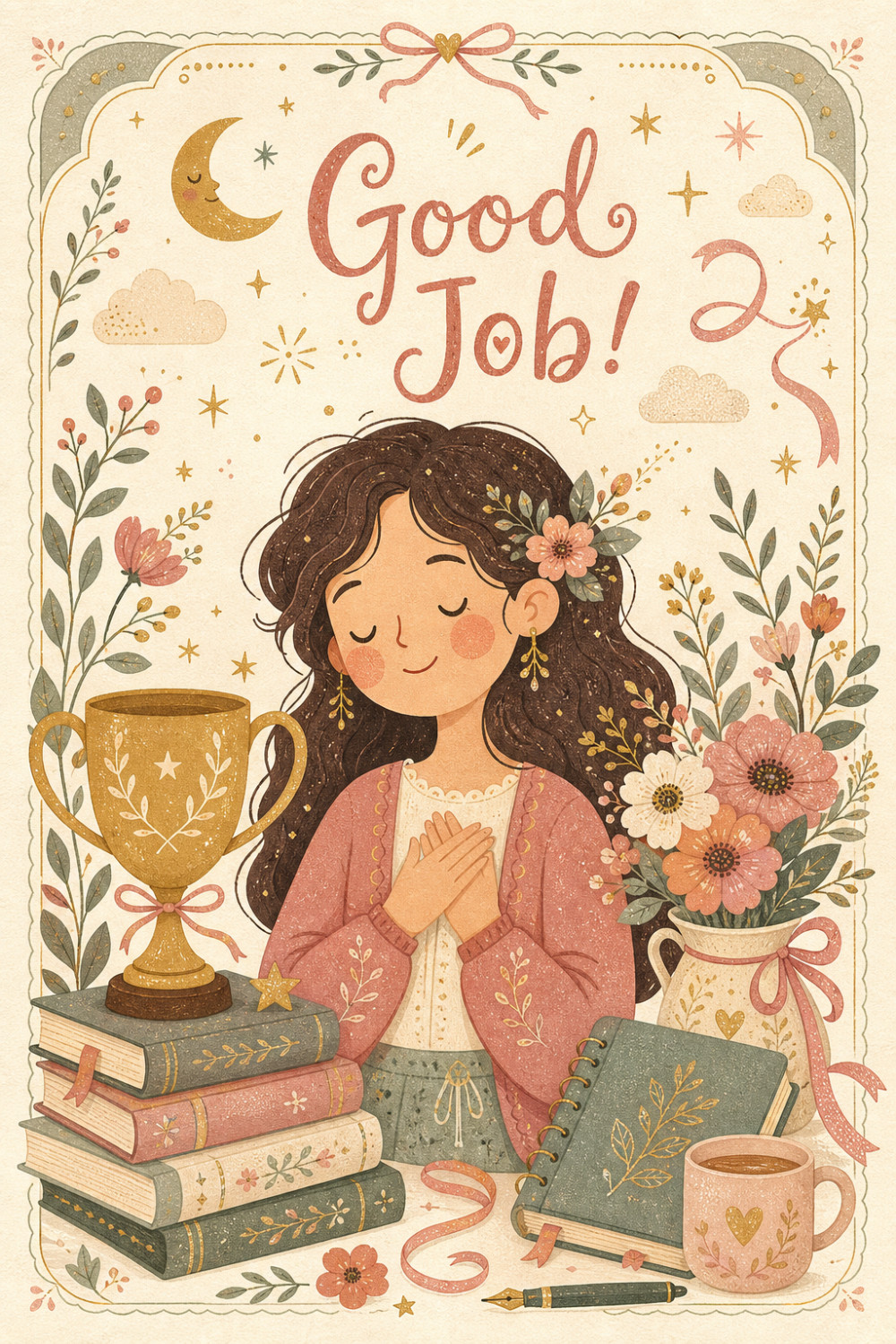Gold Medal — elegant style congratulations greeting card