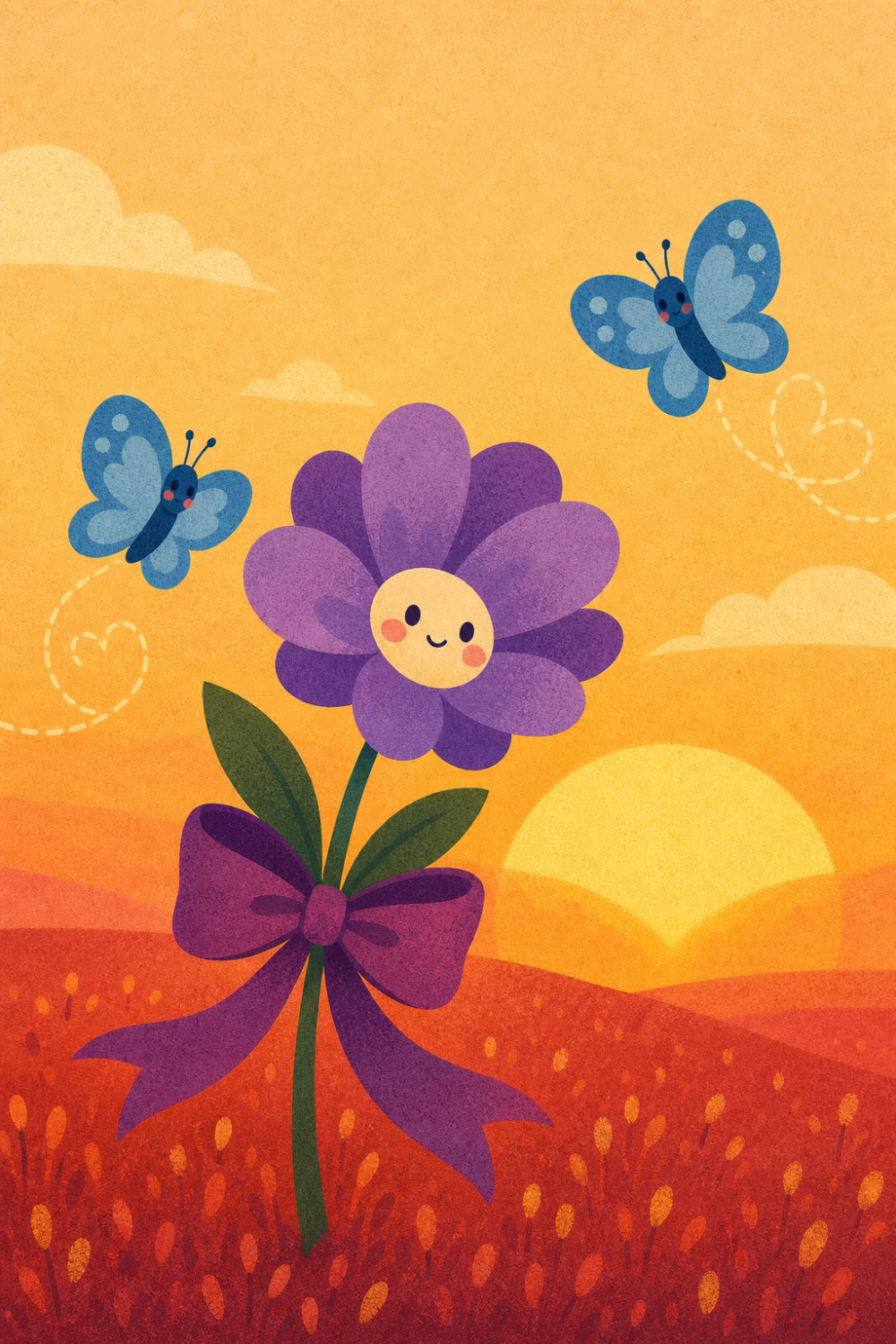 Butterfly Bouquet — artistic style love greeting card