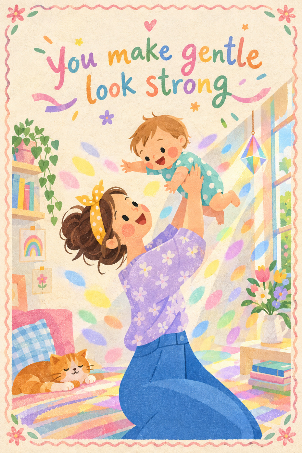 Prism Play — colorful style mother's day greeting card