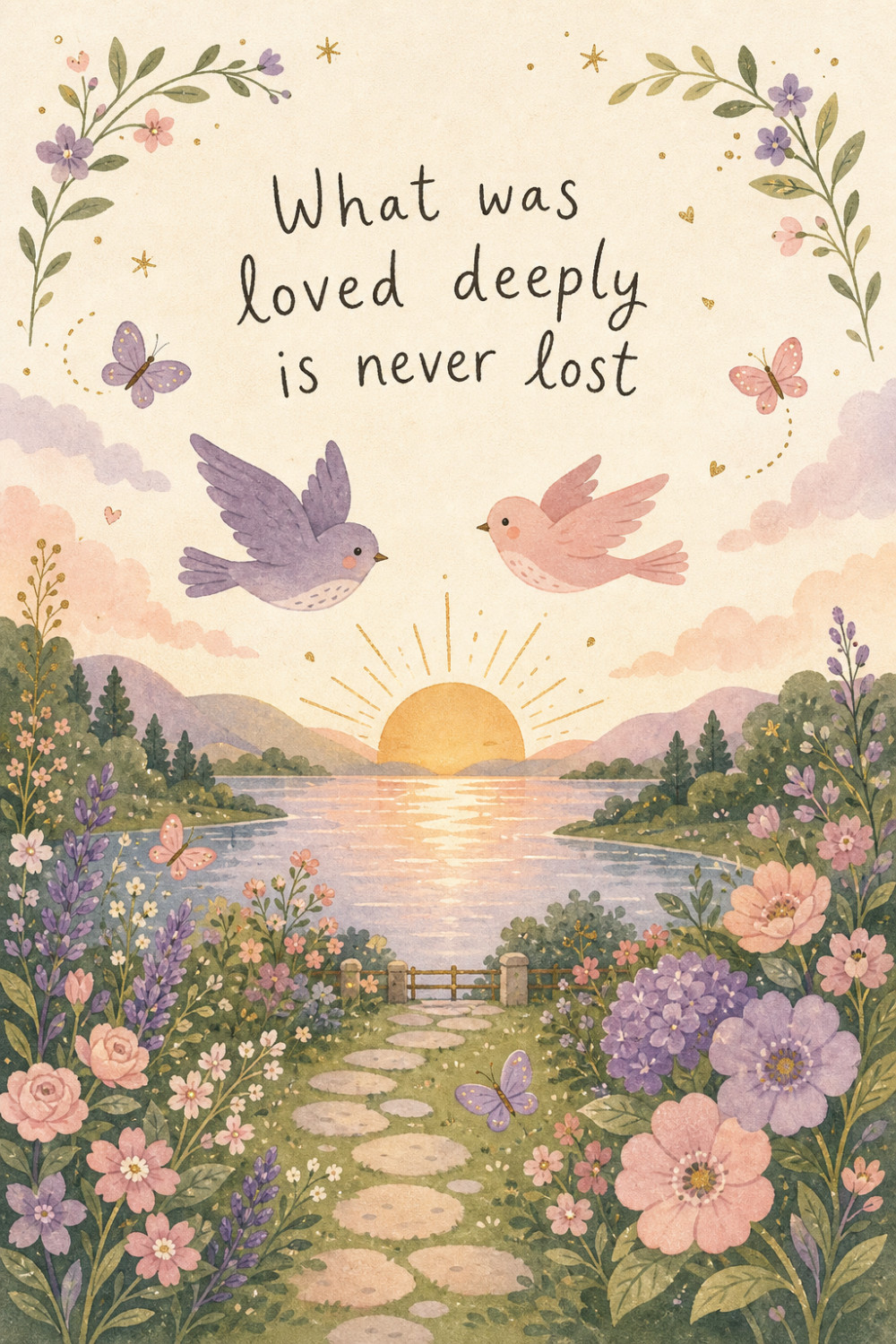 Somber Light — elegant style condolences greeting card