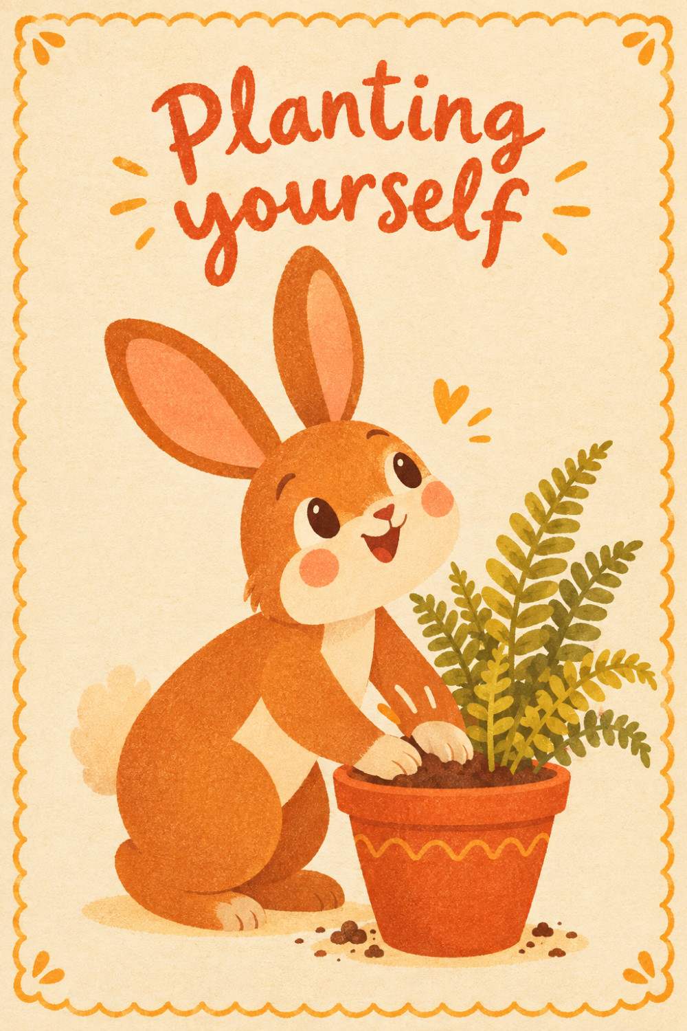 Happy Grower — cartoon style divorce / breakup greeting card