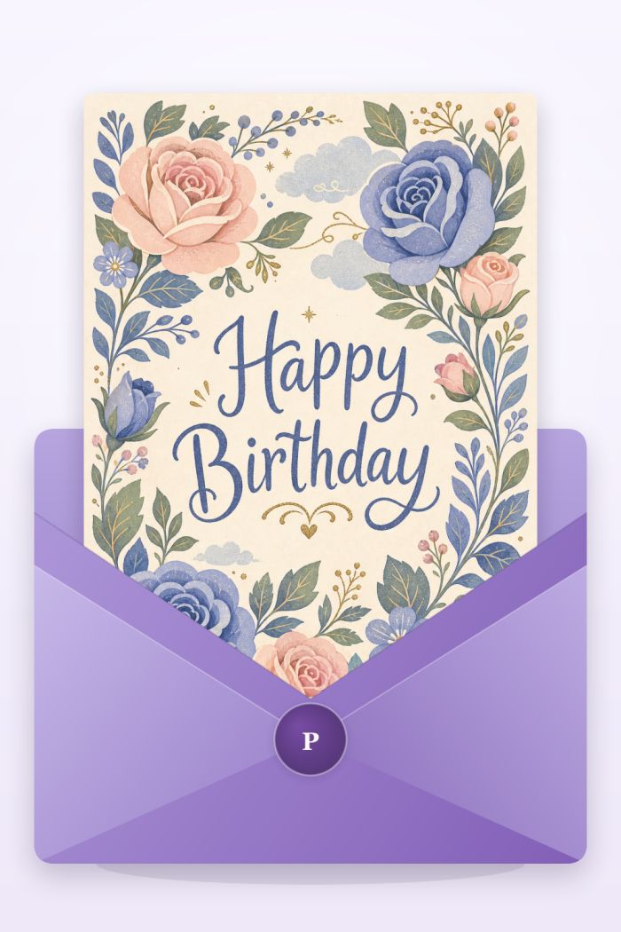Elegant Birthday — elegant style birthday greeting card