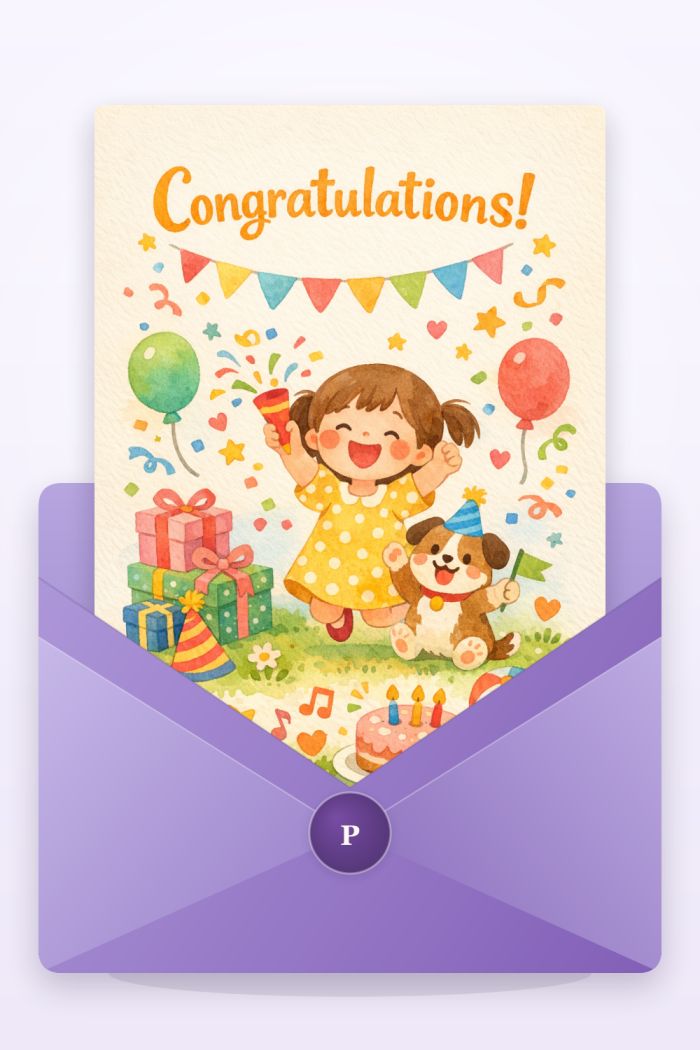 Winning Life — congratulations greeting card