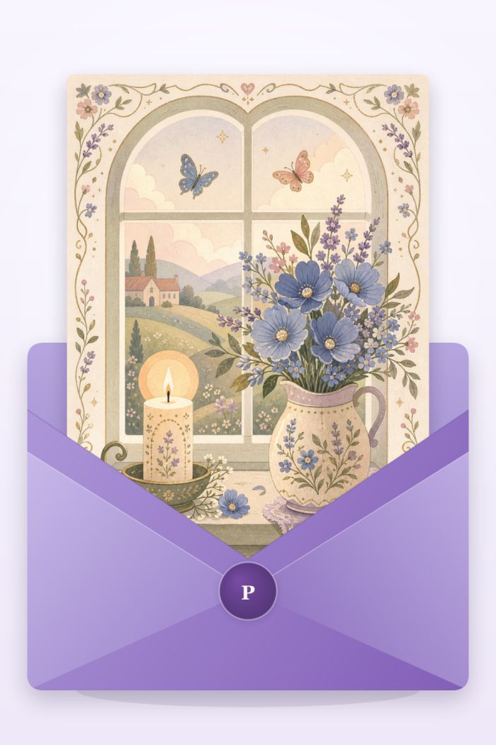 Candle Bouquet — elegant style sympathy greeting card