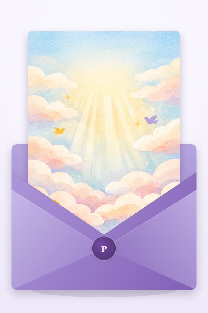 Soft Memories — artistic style condolences greeting card